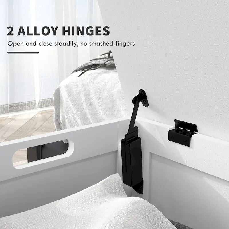 Rustic Brown Wooden Storage Chest Bench