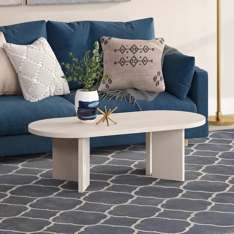 Alma 48 Wide Oval Coffee Table - 47.63 Wide