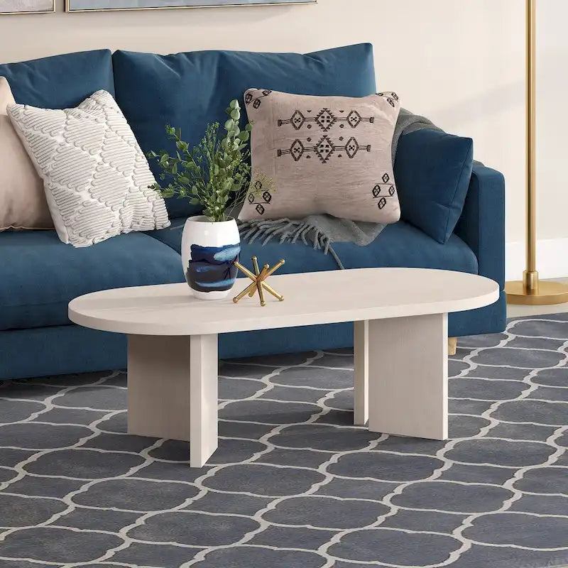 Alma 48 Wide Oval Coffee Table - 47.63 Wide