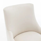 SEYNAR Velvet Upholstered Dining Chair Set of 4, Modern Glam Armless Side Chair