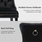 Modern Tufted Velvet Side Dining Chairs (Set of 4)