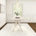 Natural Pine 72" Rectangular Dining Table with Cross Legs for 6-8 People
