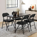 Folding Chairs 2/4 Pack With Padded Cushion and Back