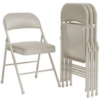 Folding Chairs 2/4 Pack With Padded Cushion and Back