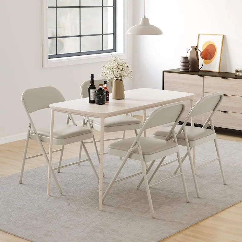 Folding Chairs 2/4 Pack With Padded Cushion and Back