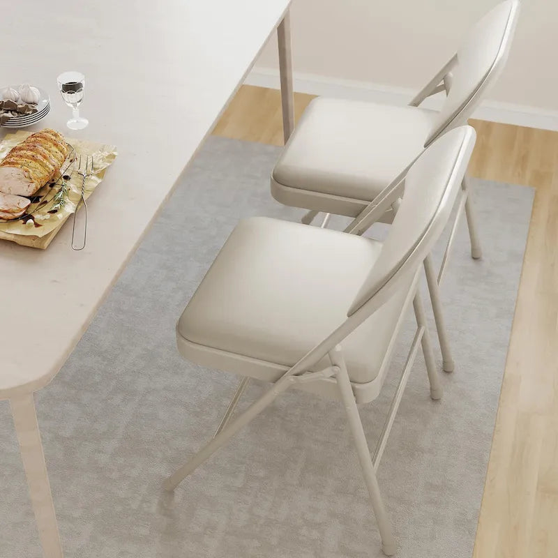 Folding Chairs 2/4 Pack With Padded Cushion and Back