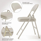 Folding Chairs 2/4 Pack With Padded Cushion and Back