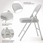 Folding Chairs 2/4 Pack With Padded Cushion and Back