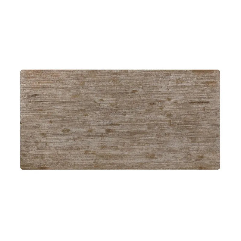 Kavita Brown Brushed Dining Table with Turned Leg