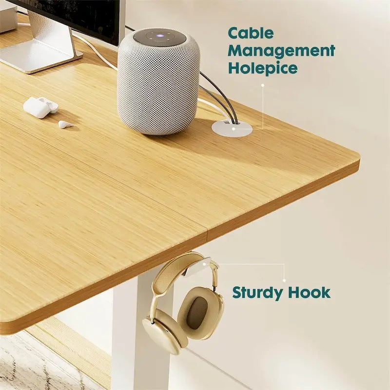 Electric Height Adjustable Standing Desk,Sit to Stand Computer Desk