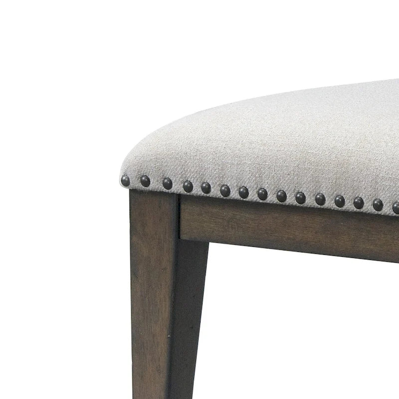 Grant Nailhead Trim Upholstered Dining Chairs,Set of 2,for Breakfast Nook,Kitchen,Living Room