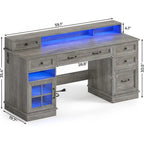 Executive Desk Drawers Home Office Desk Storage Cabinet